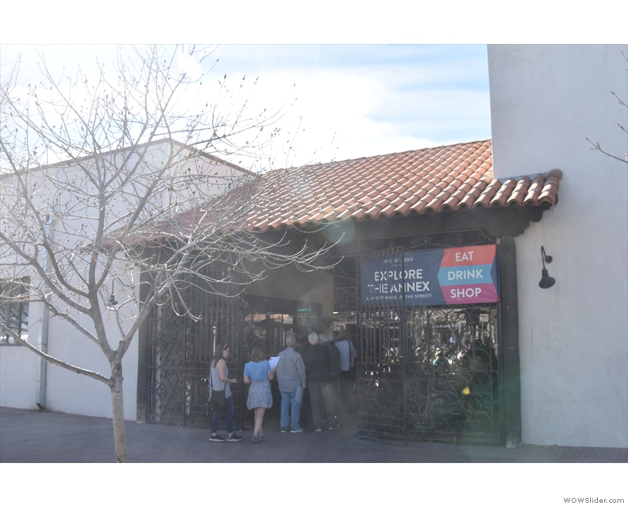 The Mercado San Augustin in Tucson and what I'm calling the main entrance.