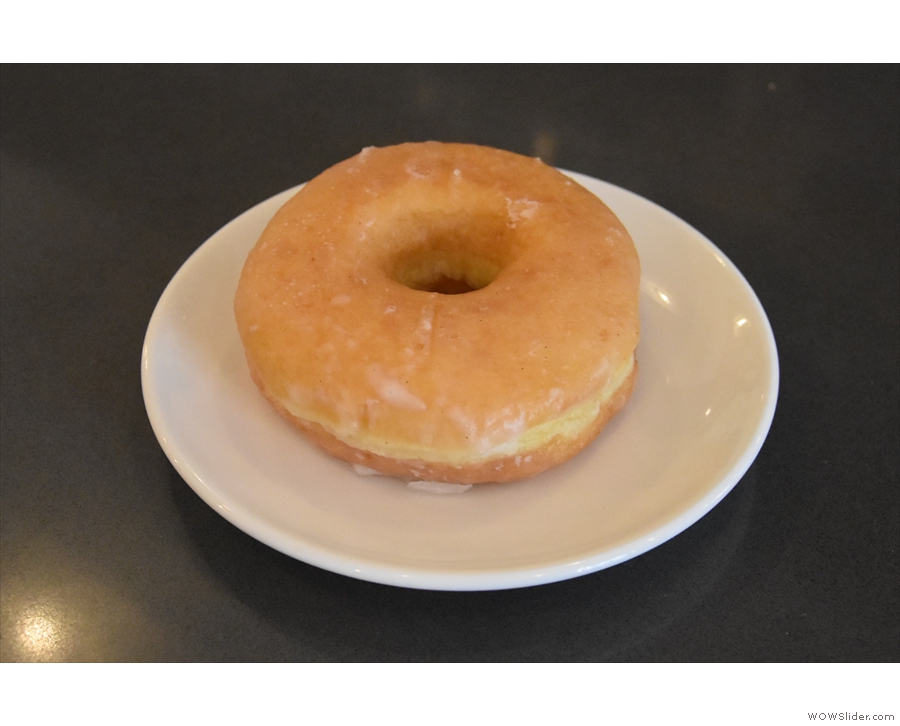 I'll leave you with a shot of my honey-glazed doughnut. It was as good as it looked!