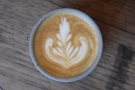 ... with some lovely latte art...