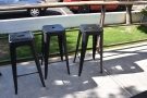 There's a handful of stools here as well, which completes the outside seating.