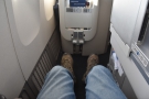 There's not a lot of space around the seats, but there is plenty of leg room.