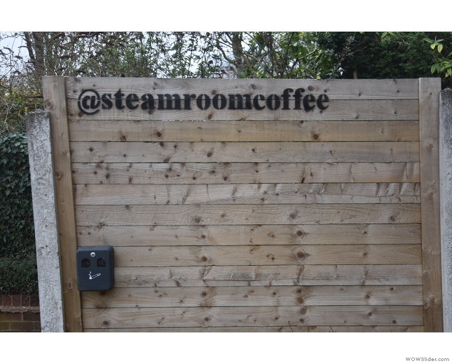 If you've got a fence, you might as well use it, in this case for advertising.
