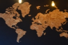 Meanwhile, there's this lovely world map in the main room.