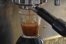 Look at that crema develop! I love watching espresso extract into glass.