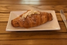 I decided on an almond croissant, while for coffee...