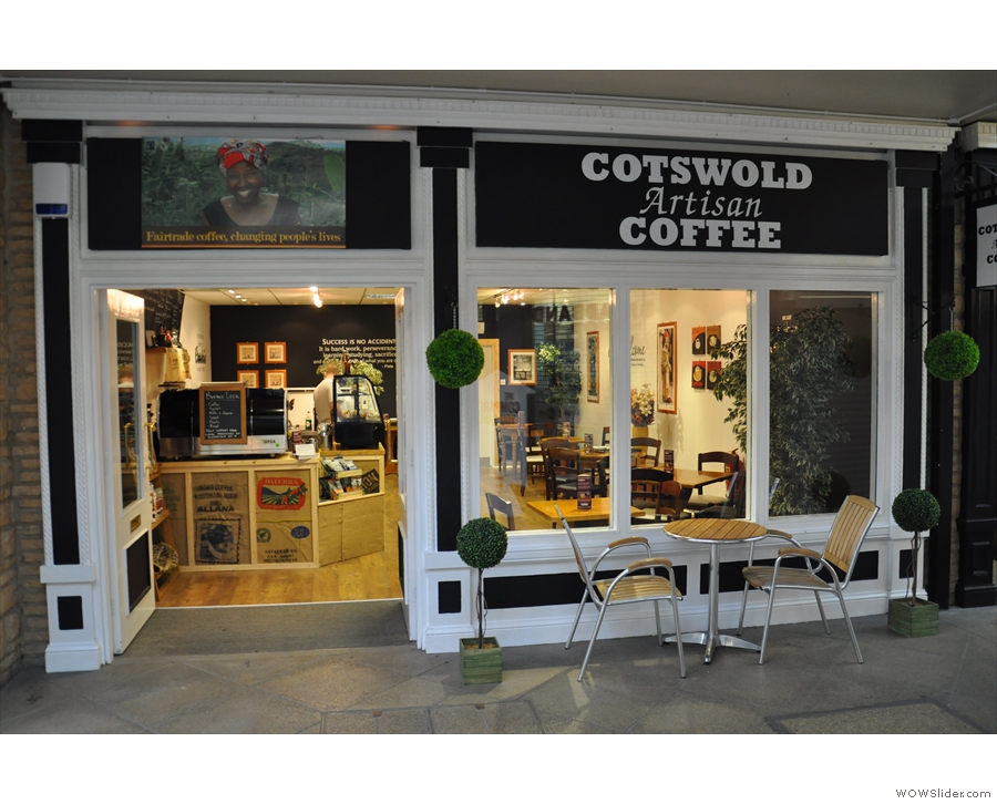 Cotswold Artisan Coffee on Bishop's Walk in Cirencester.