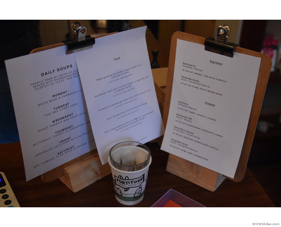 All of this is reflected in the menus, with combined breakfast and lunch options.