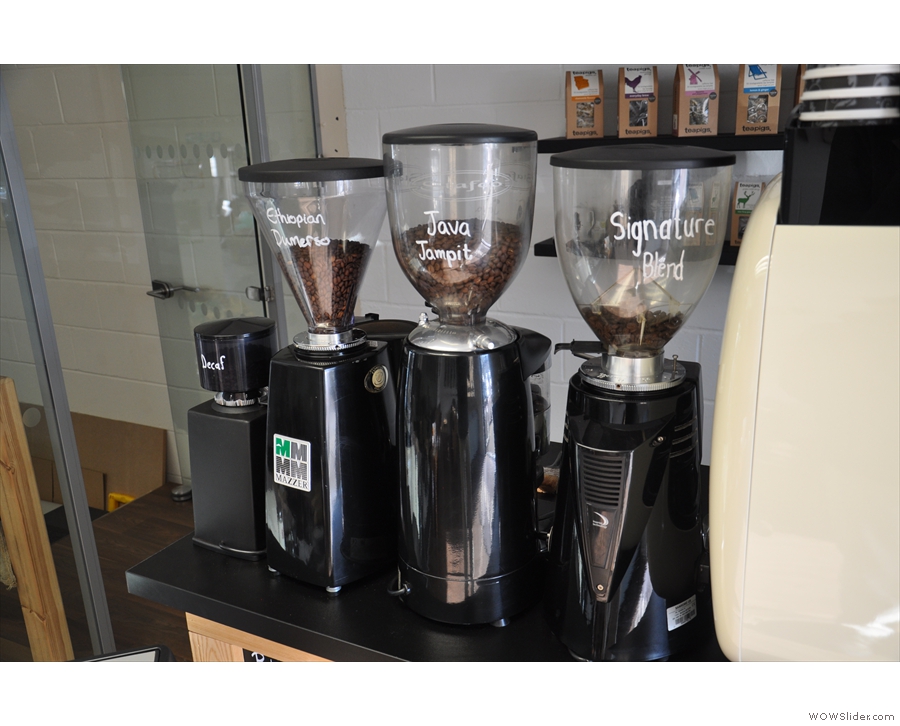 While I was there, Rave had three options as well as decaf on the espresso machine.