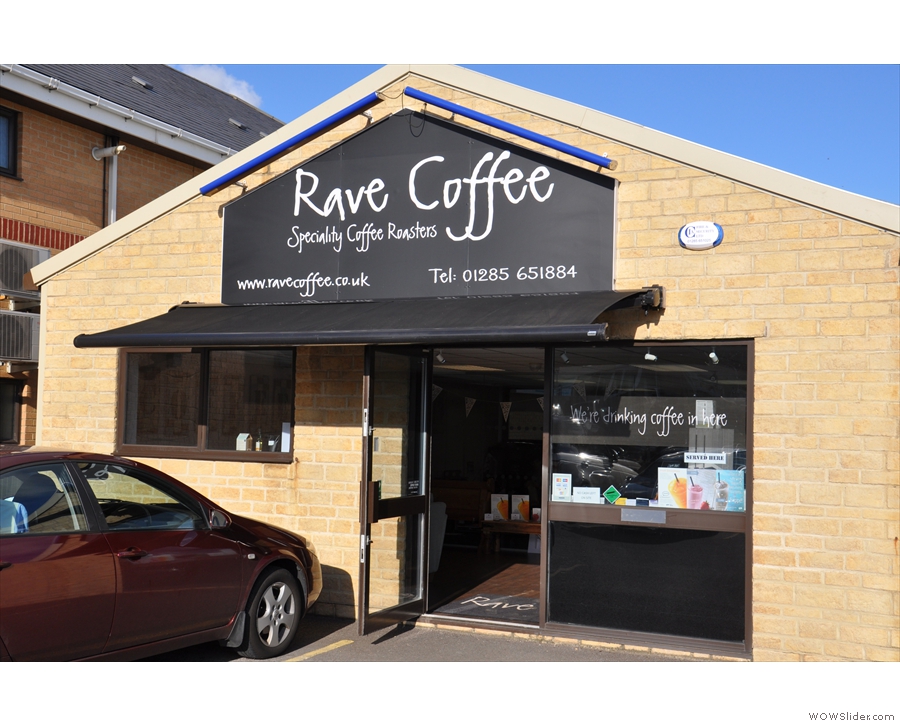 Rave Coffee,  just south of Cirencester, on a sunny September afternoon.
