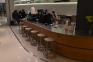 If you want to sit at the counter, you can. There are six stools down the side of the...