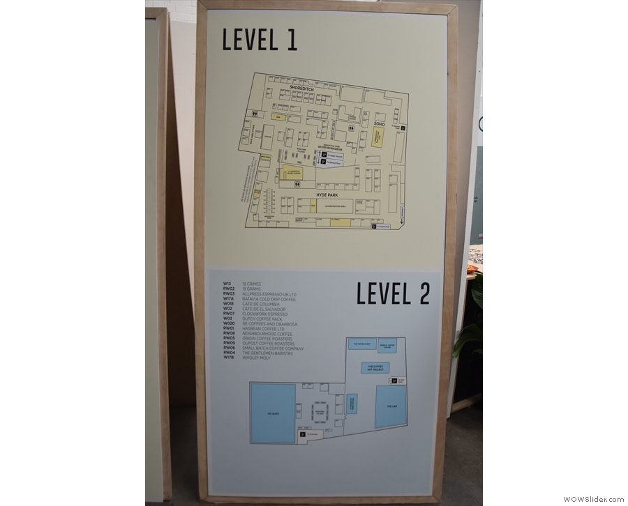 ... and here's Level 1 and Level 2. There's also a list of exhibitors.