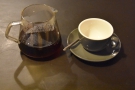 I decided to have pour-over, my coffee served in a carafe, cup on the side.