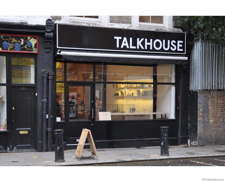 Talkhouse Coffee at the top of Portobello Road