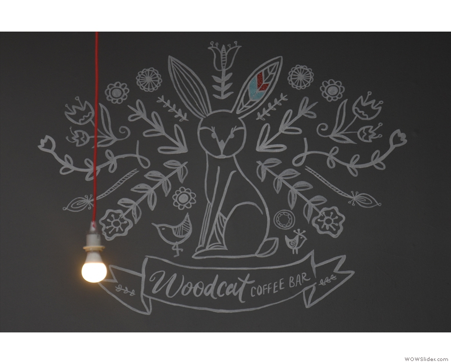 The Woodcat logo is itself a work of art. Woodcat is a Sctos word for hare, by the way...