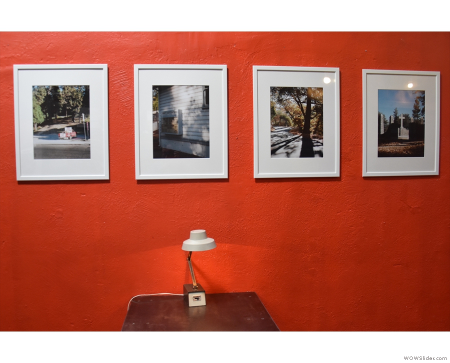 ... these limited edition prints on the left-hand wall by local artist Kyle Smith.