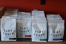 Finally, there's coffee for sale from Flat Track in Austin, Texas...