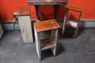 Talking of things that Saadat made, all the furniture is his too, including these stools...