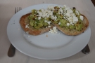 ... and to try the avocado and feta toast from the new (to me) breakfast menu.