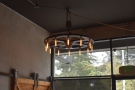 The best, however, was the Flywheel chandelier in the window at the front...