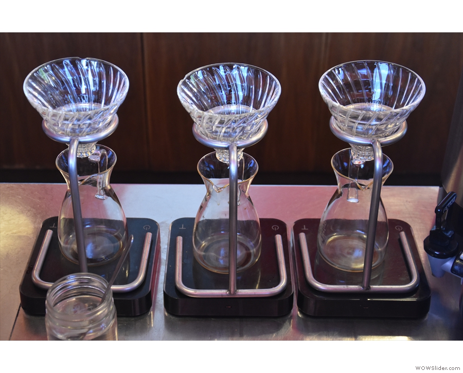 To the right are three V60s: yes, despite its size, Ritual offers pour-over.