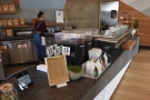 The rest of the coffee operation is to the right, along the counter.