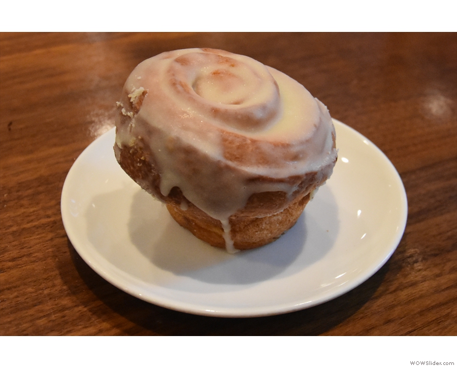 I paired it with a rather lovely cinnamon bun, which is where we'll leave things.
