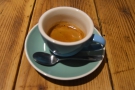 This time it was an espresso (the Baron blend from Climpson and Sons)...