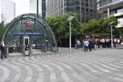 Montgomery Square, home to the eastern entrance to Canary Wharf tube station and off...