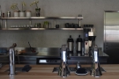 Next, after a gap, is the espresso side of the operation and this gleaming Modbar...