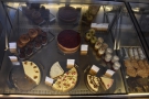 The only thing not covered by the menu? The cakes! They have their own display case.