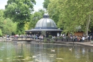 ... a low, round pavilion with a magnificent high, domed glass roof. But what is it?