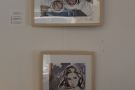 There are also a series of coffee-themed paintings on the walls, all of which were for sale.