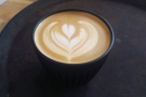 Here's the East End blend in a flat white to go in my Huskee Cup...