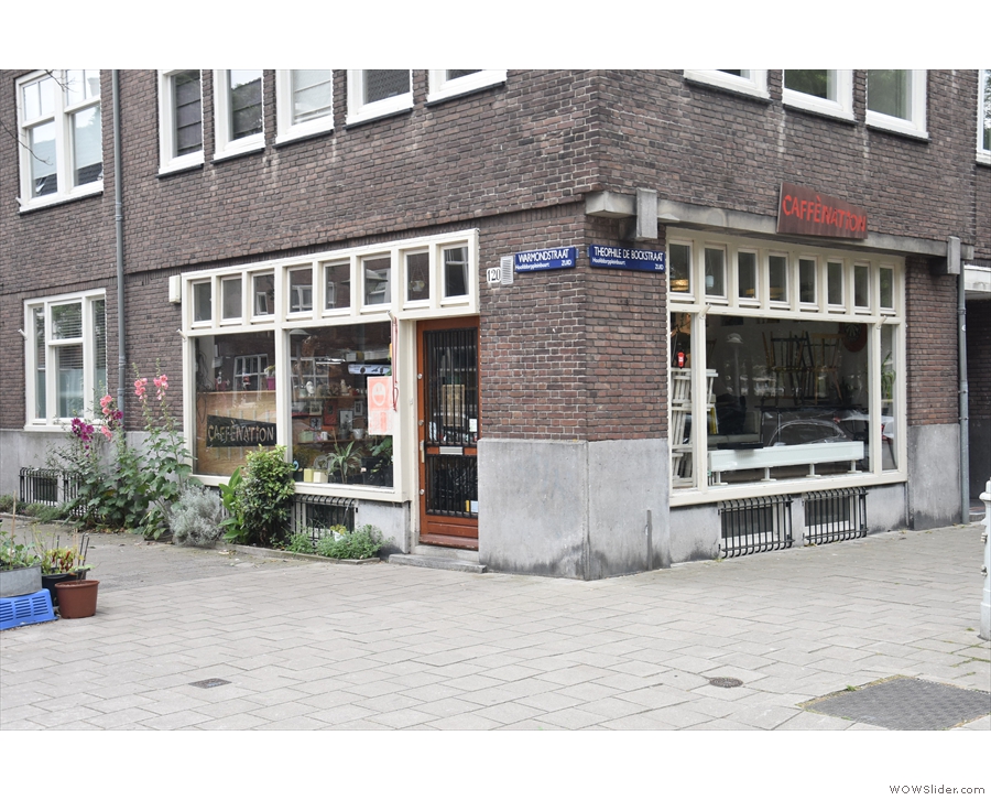 Standing on a fairly nondescript street corner in Amsterdam...