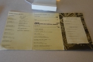 ... which is where you'll find the drinks menu, along with a small food section.