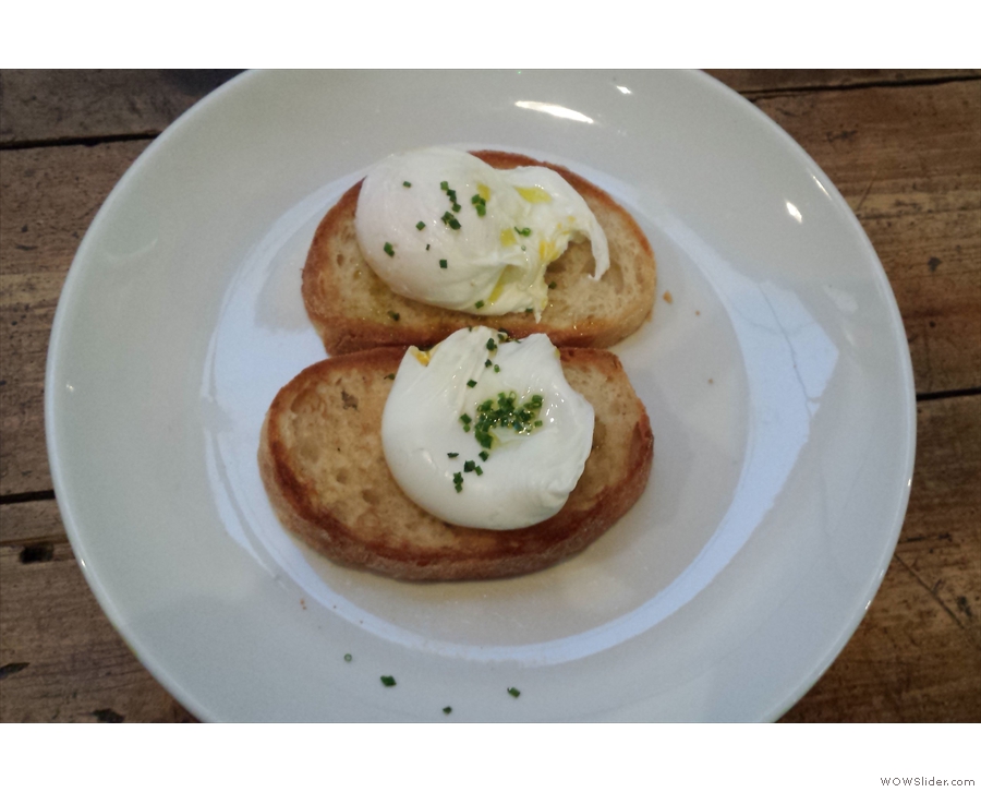 ... poached eggs on toast. Sadly those are all the photos I have from that visit!