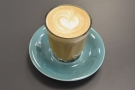 The cortado was made with Square Mile's seasonal decaf.