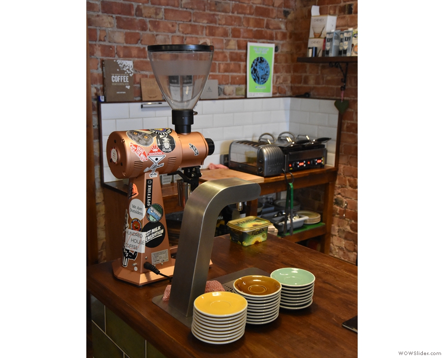 Beyond this, at the back of the counter, is the pour-over station, including its own...