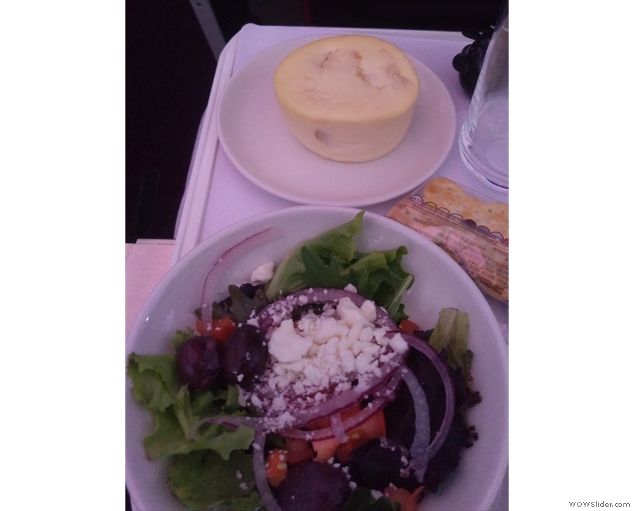 ... although I did manage to get the Greek salad starter from the main menu...