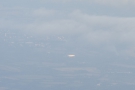 It's that white blob. It's a plane, honest.