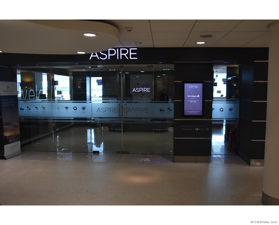 ... and there it is, the Aspire Lounge.
