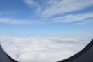 And 20 seconds later, we're above the cloud.