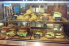 During the day, the display case on top has a selection of sandwiches, seen here in 2017...