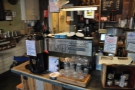 The espresso machine and bulk-brew filter coffee.