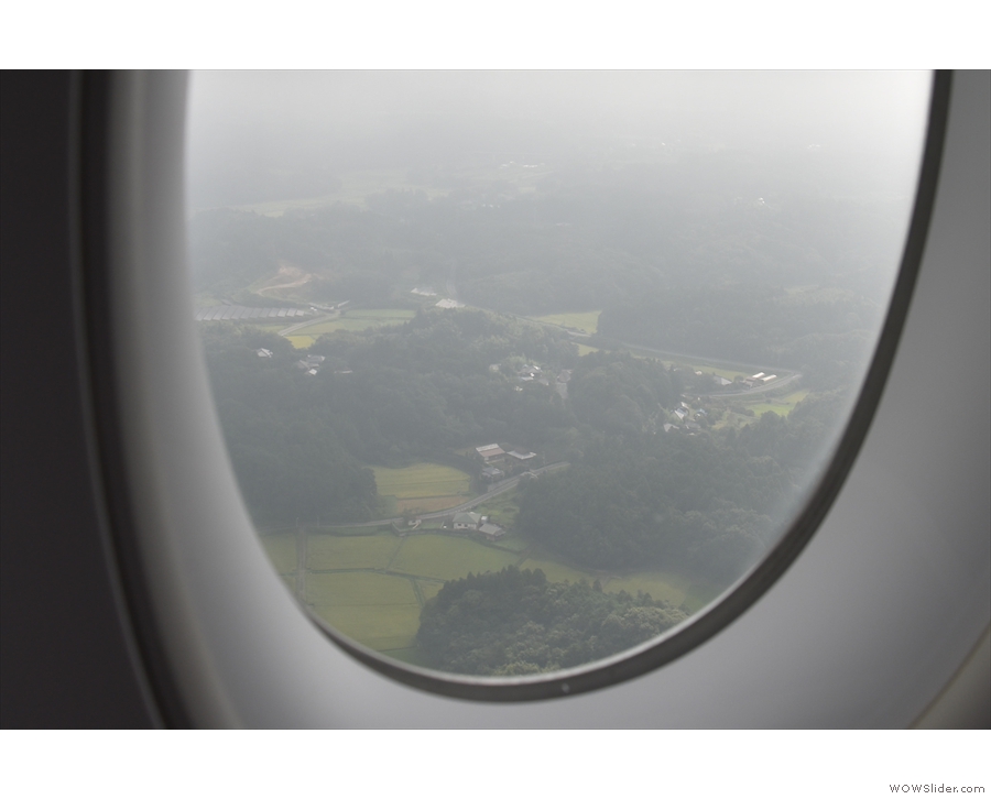 This is the countryside around Narita as we came in on our final approach.