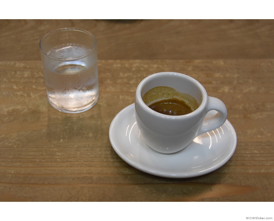 When I returned yesterday , I tried the Hayes Valley espresso blend...