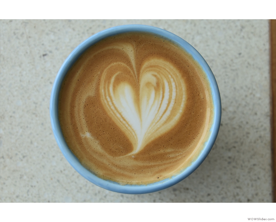 My latte art, which, impressively...