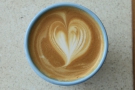 My latte art, which, impressively...