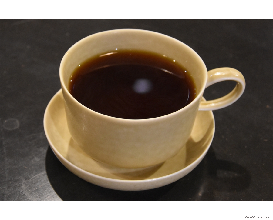 I also tried the pour-over: this is a single-origin Guatemalan from my visit last year...