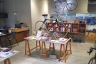 More of the books from the pop-up last week, with the bike workshop behind.